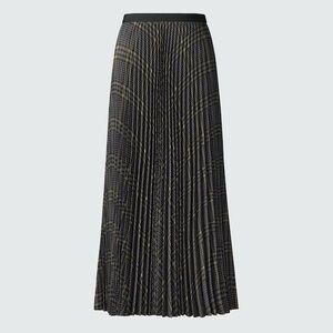 Uniqlo Pleated Plaid Maxi Skirt